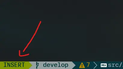 Insert mode in Neovim statusline