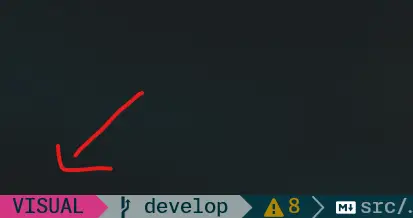 Visual mode in Neovim statusline